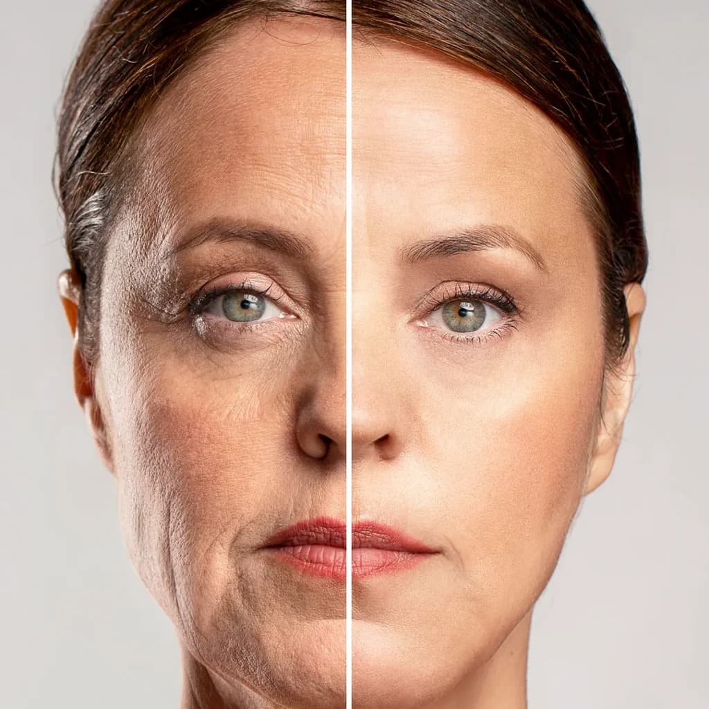 Comparacion de resultados antes y despues del tratamiento con laser CO2